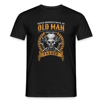 Landwirt Traktor - Männer T-Shirt - Schwarz - Vorne - AI Model Male 178 light (178cm)