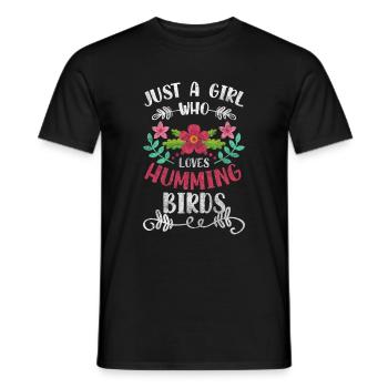 Bird Animals Love Spring - Men's T-Shirt - black - Front - AI Model Male 178 light (178cm)