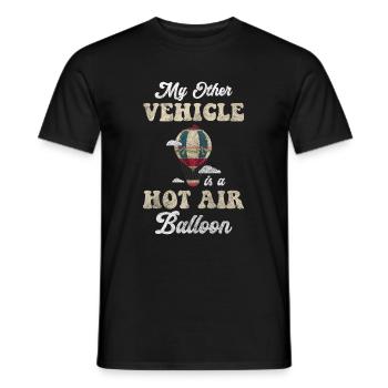 Ballonfahrer Abenteuer - Männer T-Shirt - Schwarz - Vorne - AI Model Male 178 light (178cm)