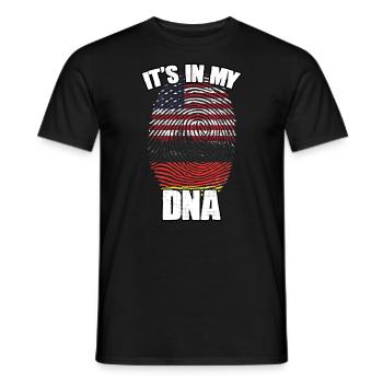 Es ist in meiner DNA Ein Amerikaner, gebürtiger - Männer T-Shirt - Schwarz - Vorne - AI Model Male 178 light (178cm)