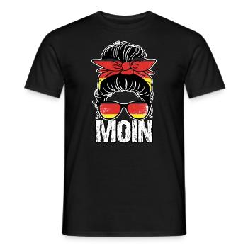 Fantastisches unordentliches Brötchen Deutsche - Männer T-Shirt - Schwarz - Vorne - AI Model Male 178 light (178cm)
