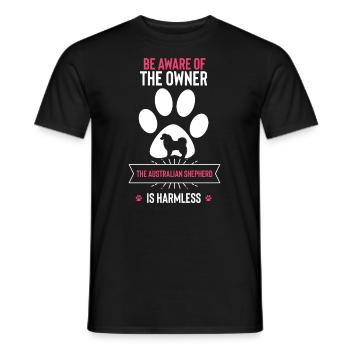 Cadeau de berger australien - T-shirt homme - noir - Devant - AI Model Male 178 light (178cm)