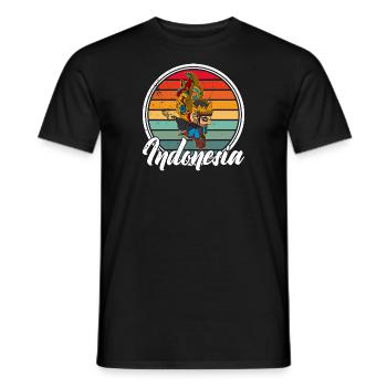 Bali Java Wayang Indonesien Ozeanien Reise - Männer T-Shirt - Schwarz - Vorne - AI Model Male 178 light (178cm)
