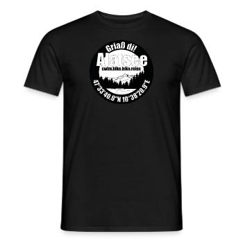 Der Alat See - Männer T-Shirt - Schwarz - Vorne - AI Model Male 178 light (178cm)