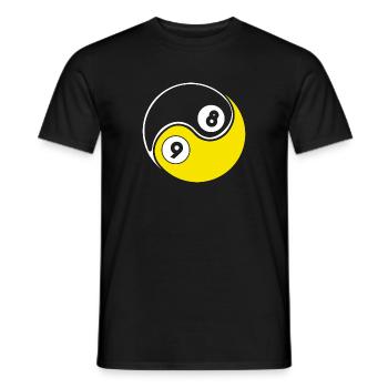Snooker Pool Billard - Männer T-Shirt - Schwarz - Vorne - AI Model Male 178 light (178cm)