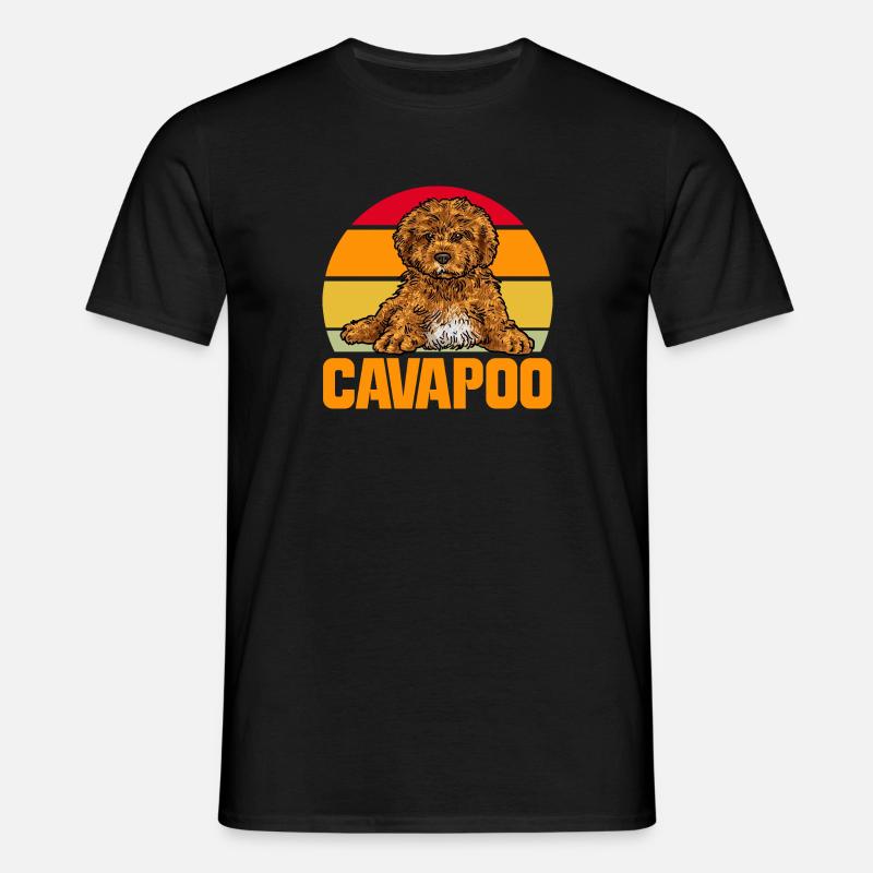 Cavapoo Cavoodle Capoodle Dog - Men's T-Shirt - black