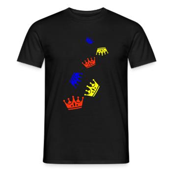 Crown Symbol - Men's T-Shirt - black - Front - AI Model Male 178 light (178cm)