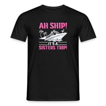 Kreuzfahrt Kreuzfahrtschiff Urlaub Meer - Männer T-Shirt - Schwarz - Vorne - AI Model Male 178 light (178cm)