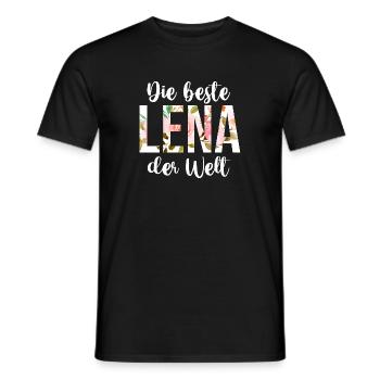 Lena - Männer T-Shirt - Schwarz - Vorne - AI Model Male 178 light (178cm)