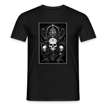 Gothic Aesthetic Occult Unholy Grunge Emo Punk - Männer T-Shirt - Schwarz - Vorne - AI Model Male 178 light (178cm)