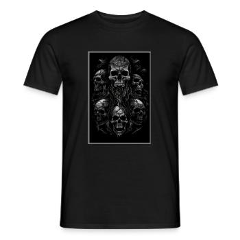 Gothic Aesthetic Occult Unholy Grunge Emo Punk - Männer T-Shirt - Schwarz - Vorne - AI Model Male 178 light (178cm)