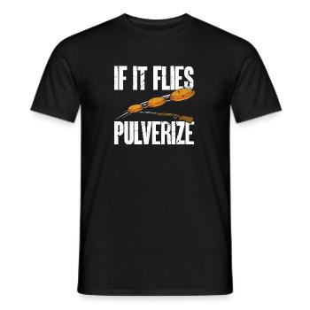 Tir au piège Tir au pigeon en argile Skeet - T-shirt homme - noir - Devant - AI Model Male 178 light (178cm)