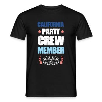 Équipe de fête en Californie - T-shirt homme - noir - Devant - AI Model Male 178 light (178cm)