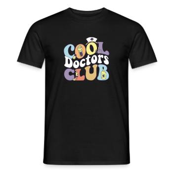 Cool Doctors Club Phisician Practitioner PHD MD - Männer T-Shirt - Schwarz - Vorne - AI Model Male 178 light (178cm)