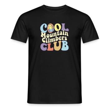 Cool Mountain Climbers Club Hiking Squad Rock - Men's T-Shirt - black - Front - AI Model Male 178 light (178cm)
