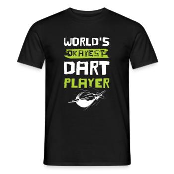 dart spieler - Männer T-Shirt - Schwarz - Vorne - AI Model Male 178 light (178cm)