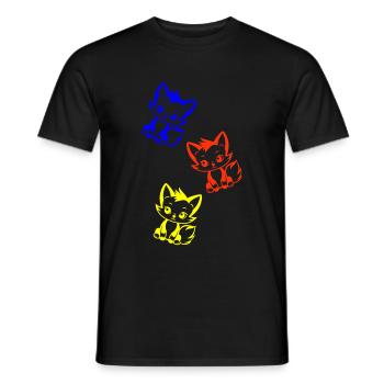 Fuchs Tier Baby - Männer T-Shirt - Schwarz - Vorne - AI Model Male 178 light (178cm)