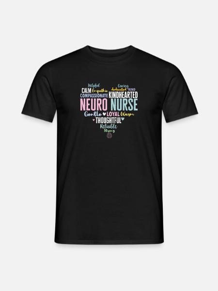 Neurology, Nurse, Brain, Neurologist - Men's T-Shirt - black