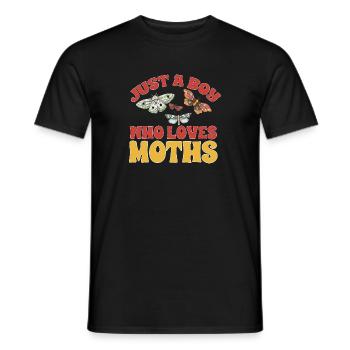 Moths Insect Collector Entomologist - Men's T-Shirt - black - Front - AI Model Male 178 light (178cm)