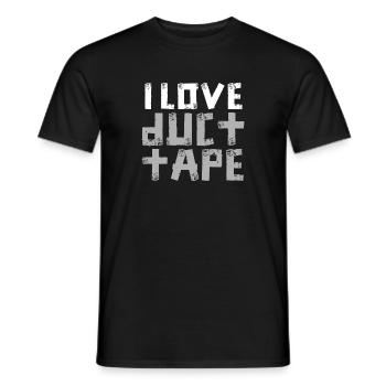 Ruban adhésif Ruban adhésif Ruban de masquage artisanal - T-shirt homme - noir - Devant - AI Model Male 178 light (178cm)