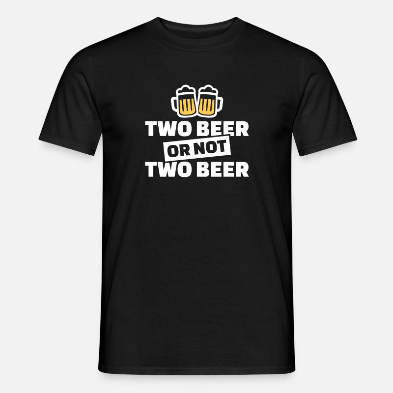 Bier - Männer T-Shirt - Schwarz