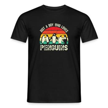 King Penguin Emperor Penguin Penguin Gift - Men's T-Shirt - black - Front - AI Model Male 178 light (178cm)