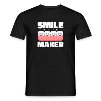 Smile Maker Zahnarzt Zahnarzthelferin Hygienikerin - Männer T-Shirt - Schwarz - Vorne - AI Model Male 178 light (178cm)