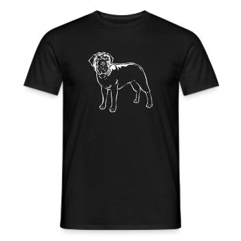 Mastiff Hund Old English Mastiff - Männer T-Shirt - Schwarz - Vorne - AI Model Male 178 light (178cm)