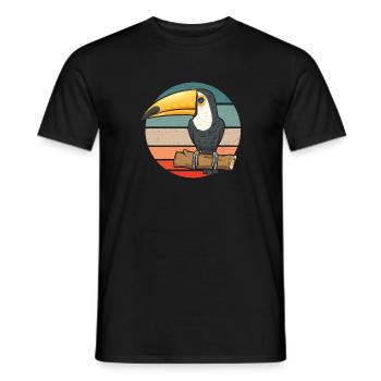 Toucan Bird Rainforest - Men's T-Shirt - black - Front - AI Model Male 178 light (178cm)