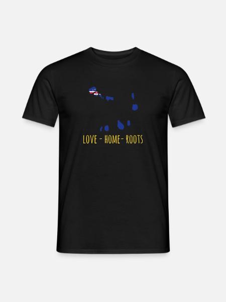 Kaapverdische vlag Kaapverdische vlag - Heren T-shirt - zwart