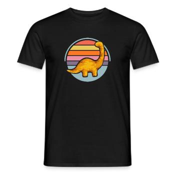 Dino Nuggets Dinosaur Chicken Nuggets - Men's T-Shirt - black - Front - AI Model Male 178 light (178cm)