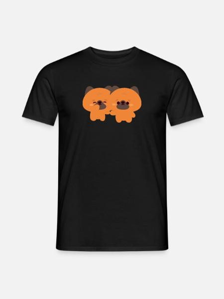 German Shepherd Couple - Men's T-Shirt - black