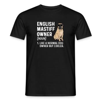 Mastiff Chien Vieux Mastiff anglais - T-shirt homme - noir - Devant - AI Model Male 178 light (178cm)