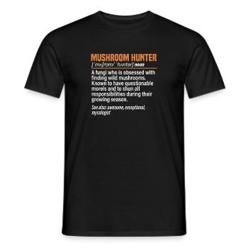 Cueillette de champignons Cueillette de champignons Cueillette de champignons - T-shirt homme - noir - Devant - AI Model Male 178 light (178cm)