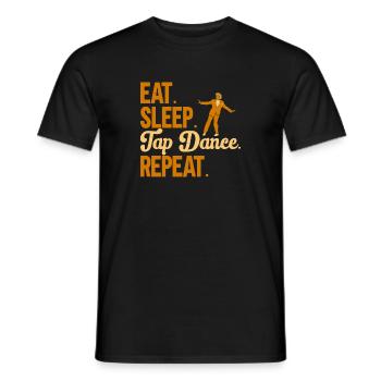 Professeur de claquettes Danseuse de claquettes Claquettes - T-shirt homme - noir - Devant - AI Model Male 178 light (178cm)