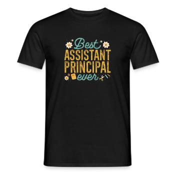 Deputy Principal - Men's T-Shirt - black - Front - AI Model Male 178 light (178cm)