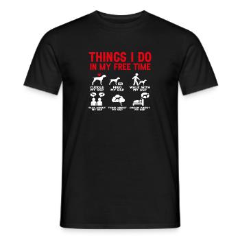 Chien GSP allemand à poil court - T-shirt homme - noir - Devant - AI Model Male 178 light (178cm)