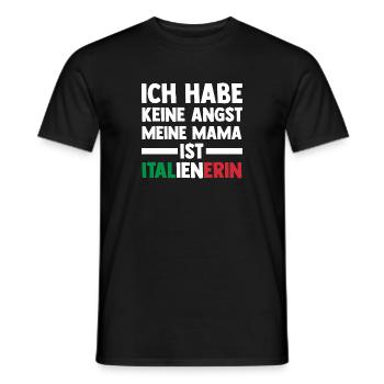 Ich habe keine Angst meine Mama ist Italienerin - Männer T-Shirt - Schwarz - Vorne - AI Model Male 178 light (178cm)