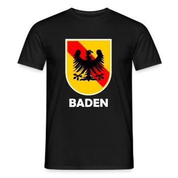 The beautiful Badnerland - Men's T-Shirt - black - Front - AI Model Male 178 light (178cm)