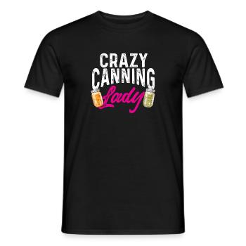 Mise en conserve, mise en conserve, mise en conserve, conservation des aliments - T-shirt homme - noir - Devant - AI Model Male 178 light (178cm)