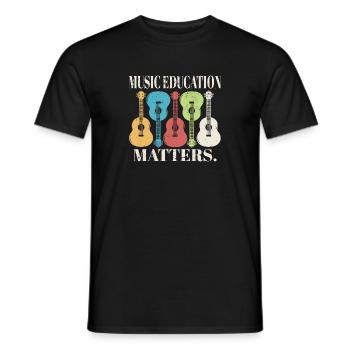 Music Teacher Music Education Matters Musician - Männer T-Shirt - Schwarz - Vorne - AI Model Male 178 light (178cm)