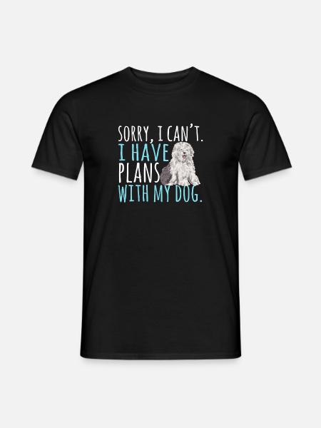 Old English Sheepdog Sheepie Bobtail - Men's T-Shirt - black