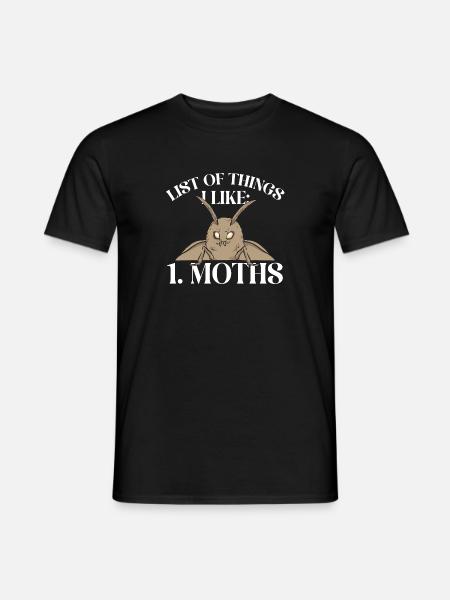 Motten Insektensammler Entomologe - Männer T-Shirt - Schwarz