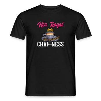 Chai Tea Masala Chai - Men's T-Shirt - black - Front - AI Model Male 178 light (178cm)