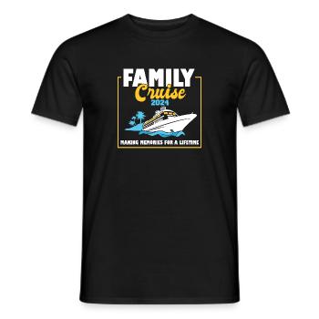 Family Cruise 2024 Voyage Cruising Tour Matching - Men's T-Shirt - black - Front - AI Model Male 178 light (178cm)