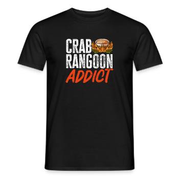 Krabben Rangoon Crab Rangoon - Men's T-Shirt - black - Front - AI Model Male 178 light (178cm)