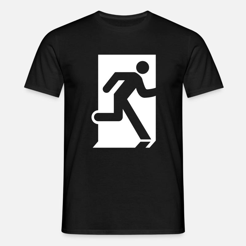 Emergency Exit - Männer T-Shirt - Schwarz