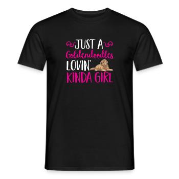 Goldendoodle Doodle Hund - Männer T-Shirt - Schwarz - Vorne - AI Model Male 178 light (178cm)