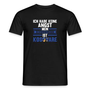 Ich habe keine Angst mein Schwiegersohn ist Kosova - Männer T-Shirt - Schwarz - Vorne - AI Model Male 178 light (178cm)
