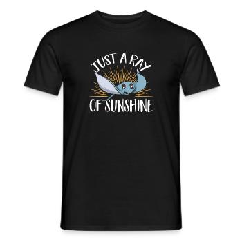 Raies pastenagues, raies manta, raies océaniques, raies - T-shirt homme - noir - Devant - AI Model Male 178 light (178cm)